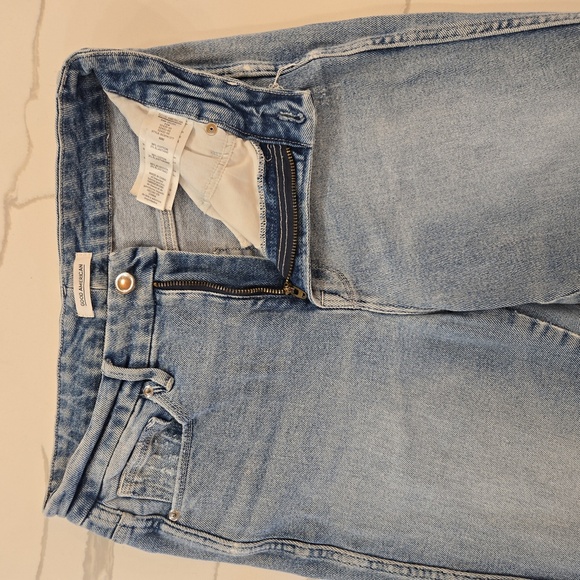 Good American Good Curve High Waisted Distressed Blue Jeans Womens Size 8 - Picture 3 of 8